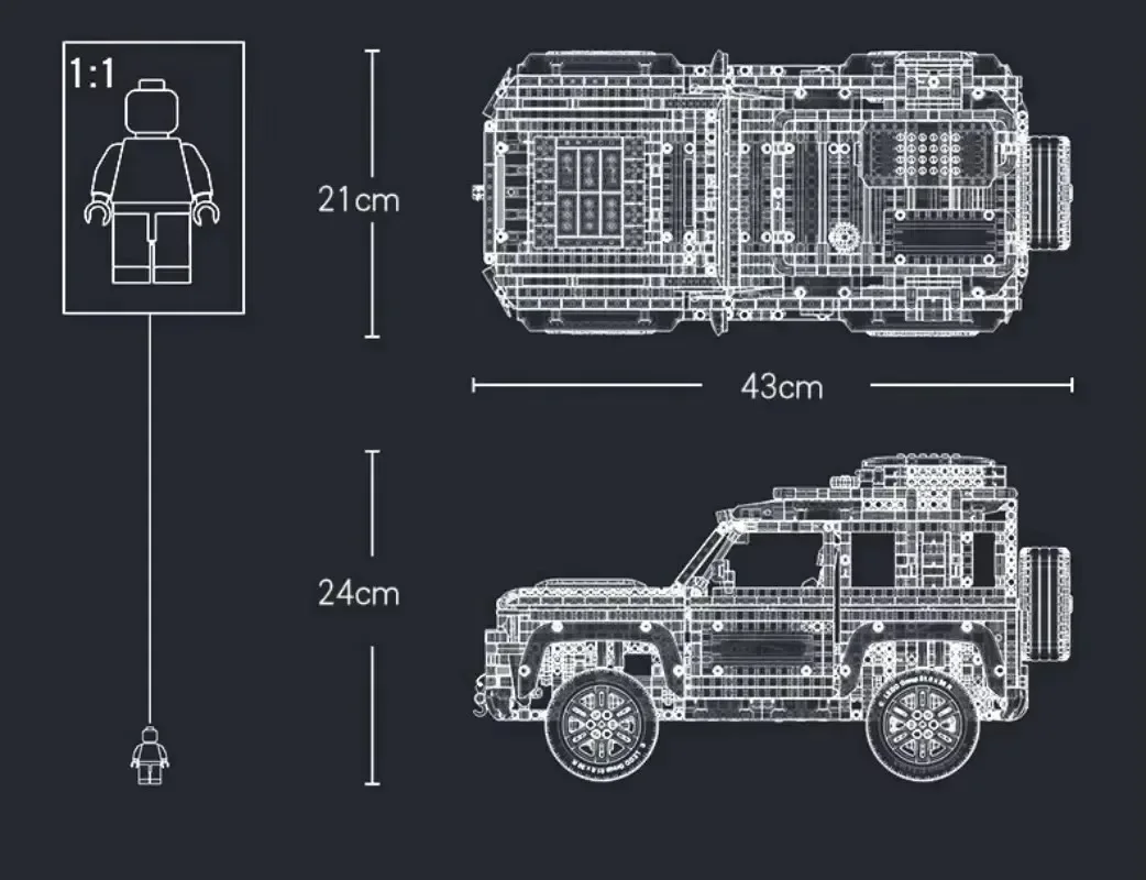 Lego Land Rover Defender 4 Lego Land Rover Defender – Image 4