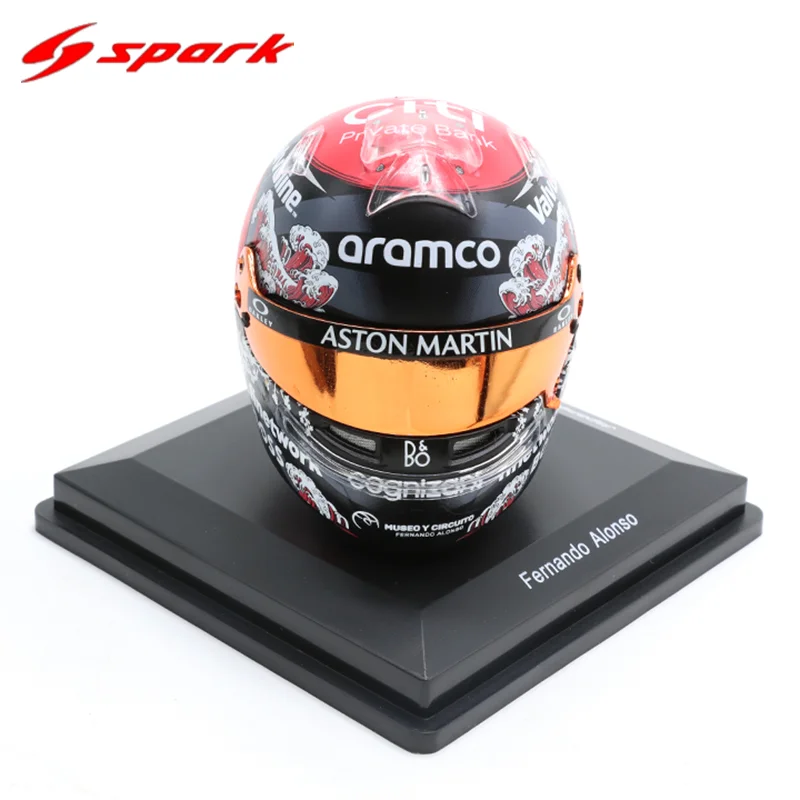 Casque F1 Fernando Alonso Aston Martin GP du Japon 2024 – 1:5 2 Casque F1 Fernando Alonso Aston Martin GP du Japon 2024 – 1:5 – Image 2