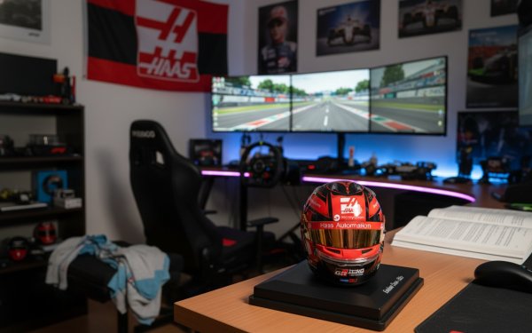 Casque Spark 1:5 F1 Haas Team Ocon 2025 15 Casque Spark 1:5 F1 Haas Team Ocon 2025 – Image 15