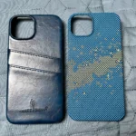 Coque iPhone effet carbone sans cadre MagSafe photo review