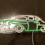 Néon LED silhouettes voitures et moto – décoration murale photo review