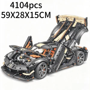 Koenigsegg Jesko – Jeu de construction – 4 104 pièces