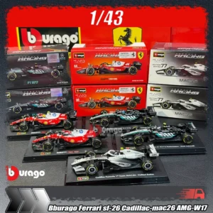 Formule 1 Saison 2026 avec Casque Pilote – Bburago 1:43